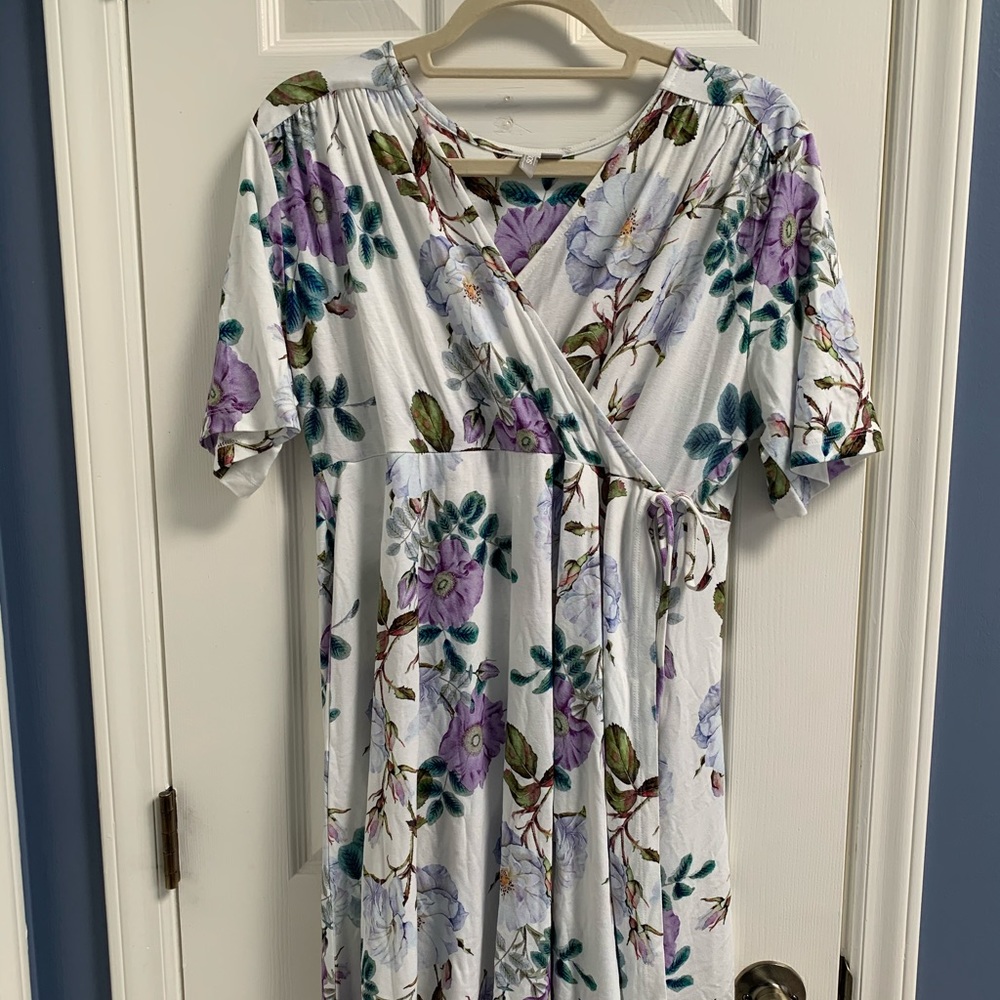 ASOS Maternity White Floral Dress Size 12